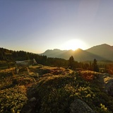 Sole mattutino sopra la piazza General Guisan