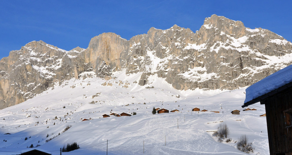 Unterwegs, gleich unterhalb des kurzen Aufstieges zum Weiler Partnun