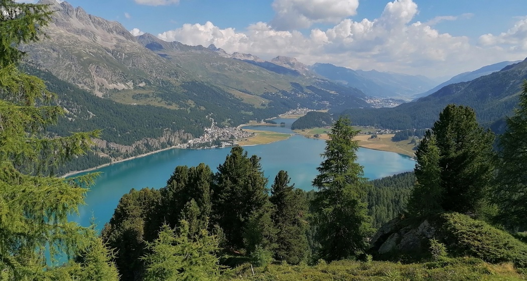 Sicht runter Richtung Unterengadin