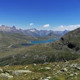Vista verso il Passo del Bernina