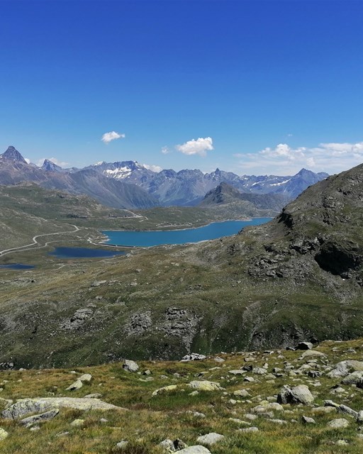 view towards Bernina pass