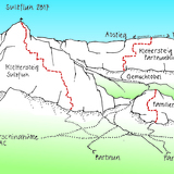 Übersicht Klettersteige St. Antönien
