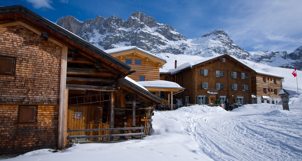 Das Berghaus erreicht man im Winter nur zu Fuss.