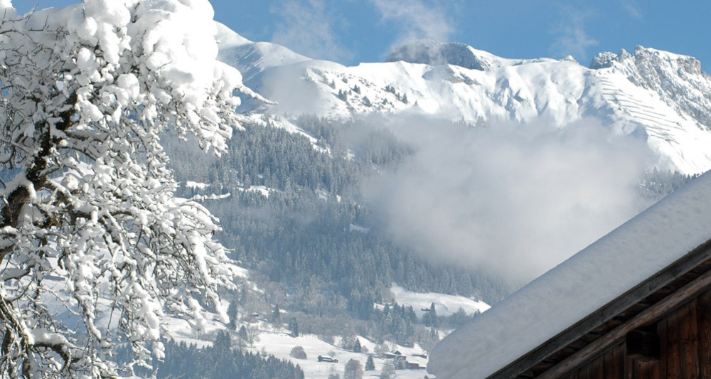Blick von Fideris Strahlegg in Richtung Madrisa