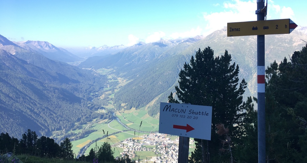 Treffpunkt Shuttle-Bus Macun