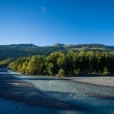 Directly on the Inn between Pradella and Sur En.