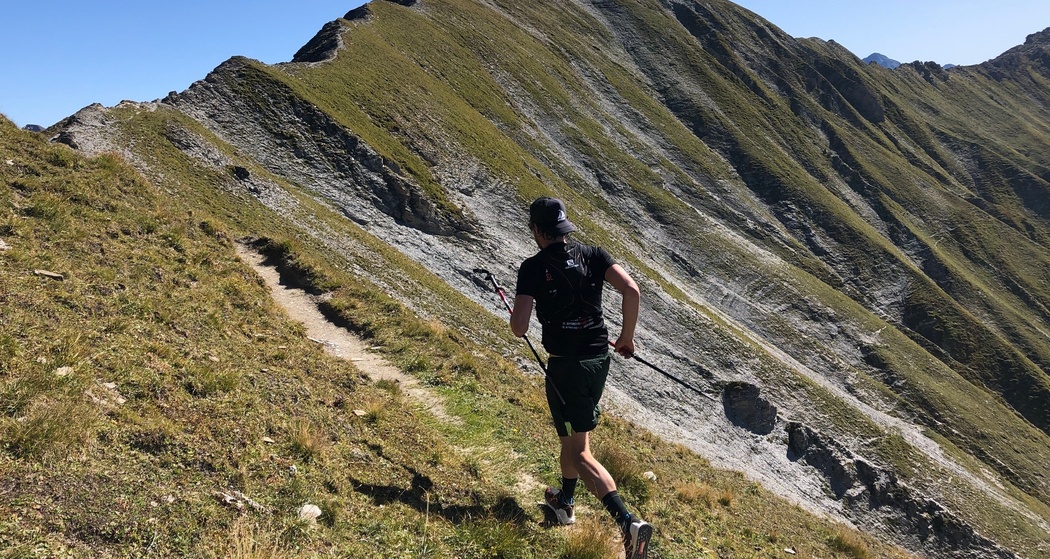 Trail Running auf dem Grat