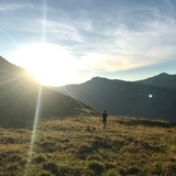 Trailrunning oberhalb der Alp Sanaspans