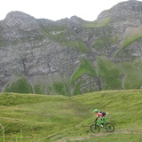 Abfahrt ab der Pizolhütte zur Alp Lasa