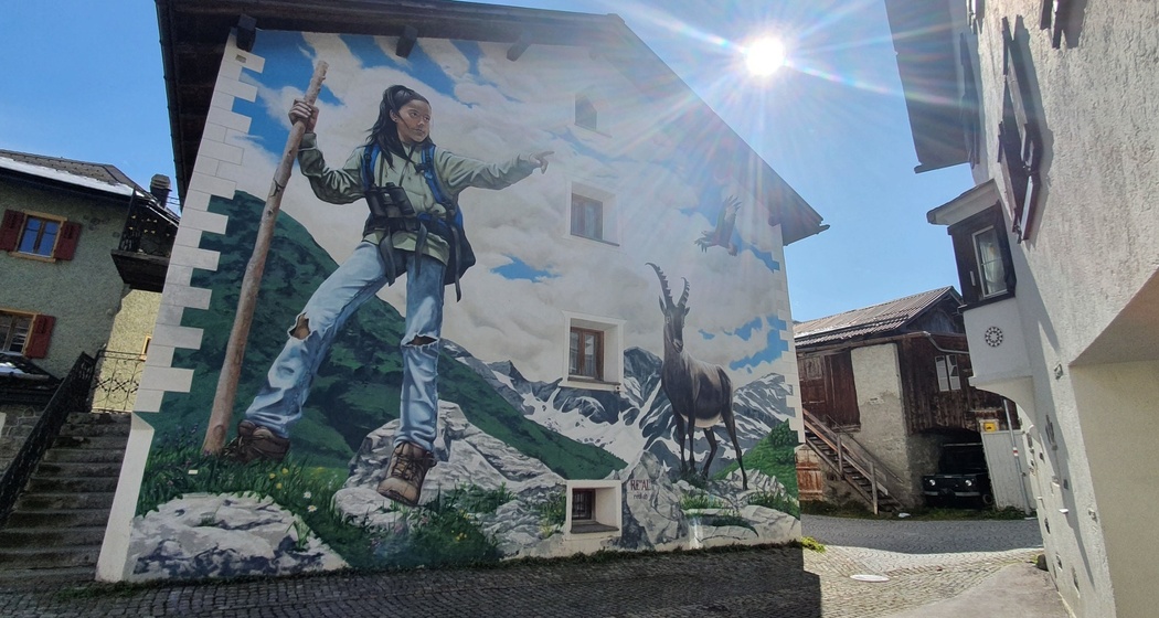 "Andiamo" Alpine Art Graffiti von REDL (oua_53964964_image)
