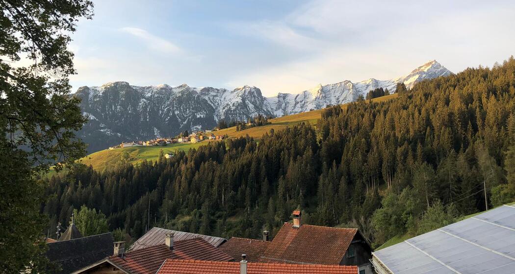 Blick von Portein auf Flerden