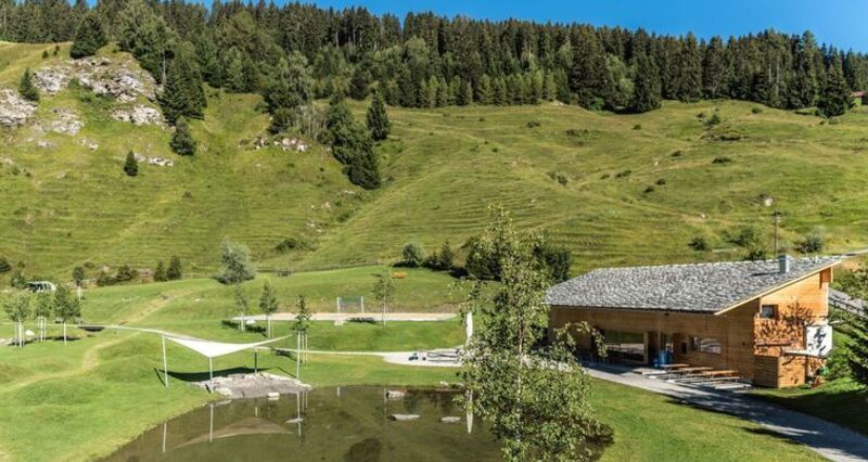 Zeltplatz Davos Munts mit Restaurant