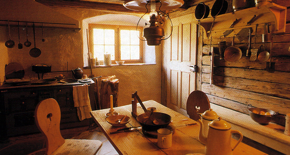 Die Küche im Heidihaus in Maienfeld