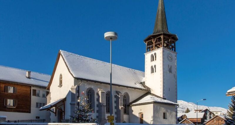 Kirche Sogn Flurin, Winter