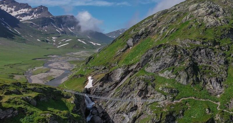 Hängebrücke Punt la Greina
