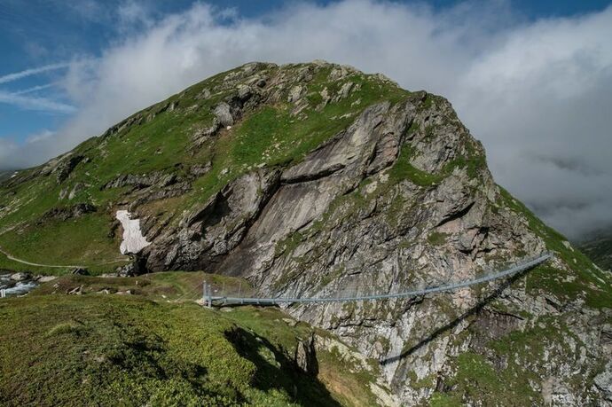 Hängebrücke Punt la Greina