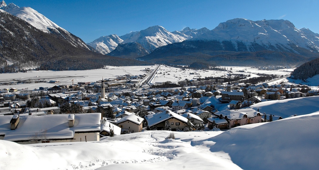 Aussicht auf Samedan