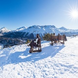percorso invernale per escursionisti Marguns-Chantarella