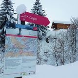 Information board at the start