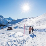 Winter hiking on Corviglia