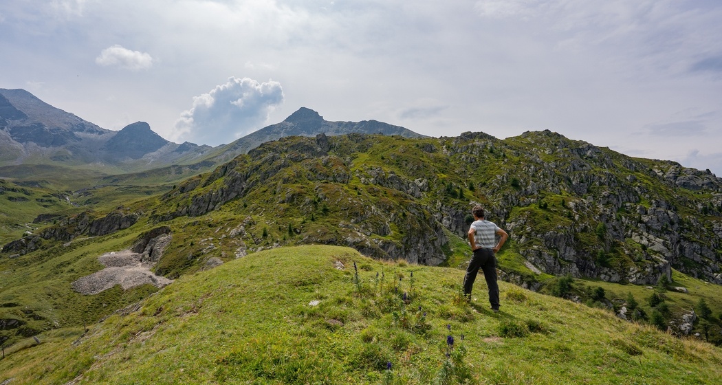 Alp Taspegn mit den Silberminen im Hintergrund