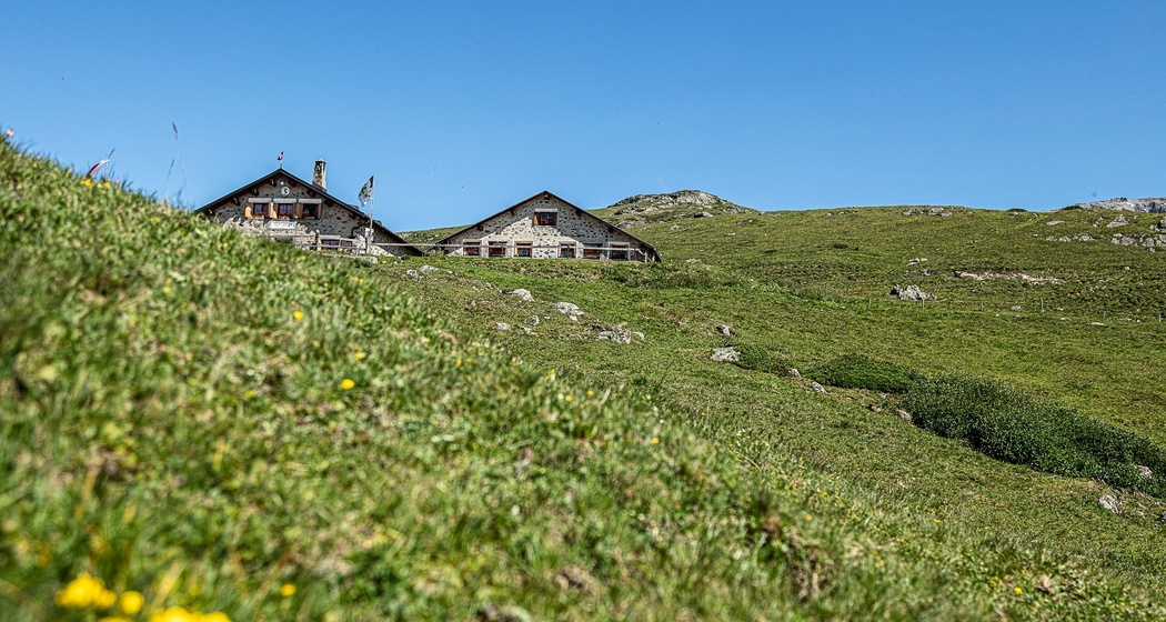 Alp Laret, oberhalb von Ftan