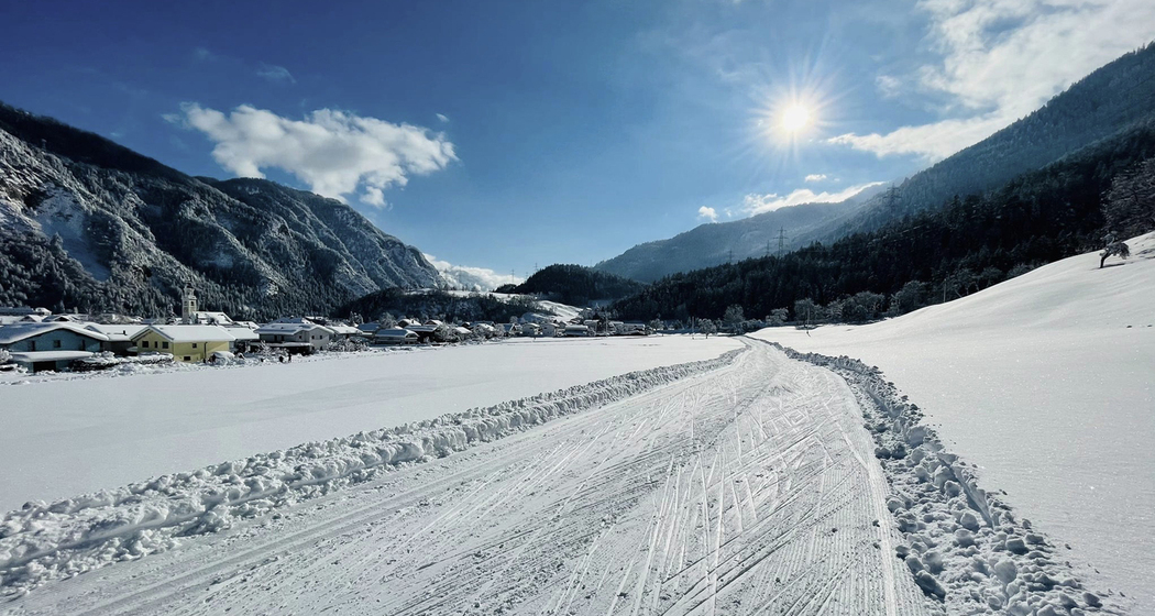 Loipe Bonaduz in Richtung Rhäzüns