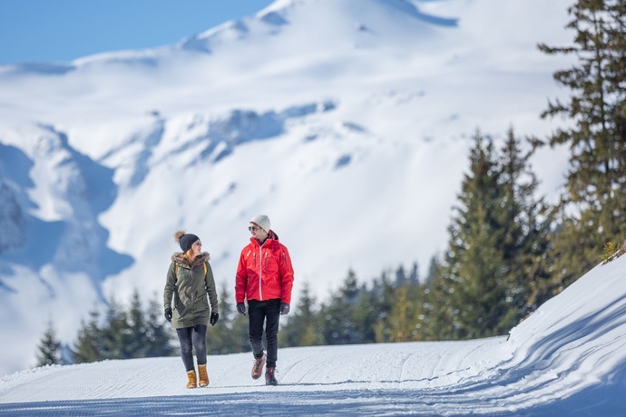 Winter hiking on the Flumserberg