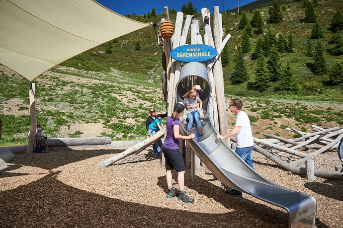 Rutschbahn Erlebnisspielplatz Bärenschule