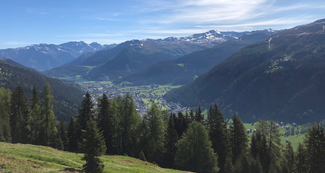 Alpentour Blick auf Landwassertal