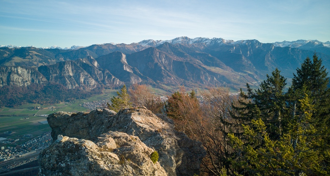 Ausblick vom Pizalun