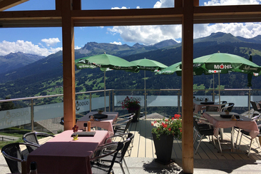 Aussicht von der Terrasse Restaurant Güggelstein