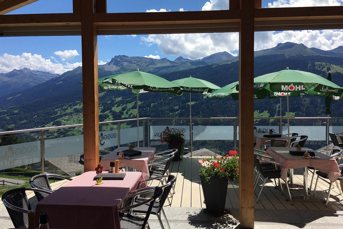 Aussicht von der Terrasse Restaurant Güggelstein