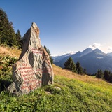 Segantini Gedenkstein oberhalb von Savognin
