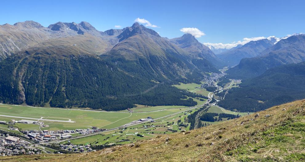 Aussicht aufs Engadin