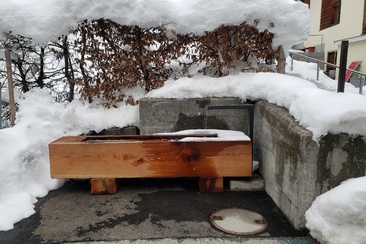 Wasserbrunnen Via Gir Flims Dorf