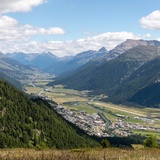 Vue sur l'Engadine jusqu'à S-chanf