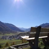 Aussichtsbänkli unterhalb Acla Laret