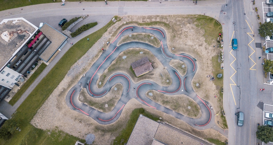 Pumptrack Lenzerheide von oben