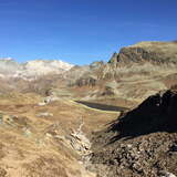 View from the Fuorcla Grevasalvas towards Lej Grevasalvas