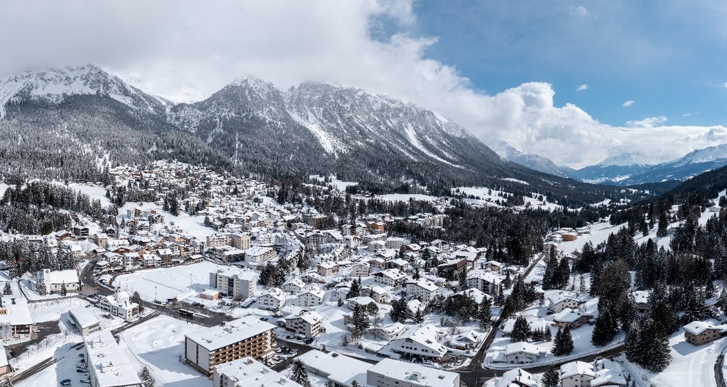 Lenzerheide im Wintern Pano