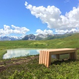 Observation bench with nature by the Libi