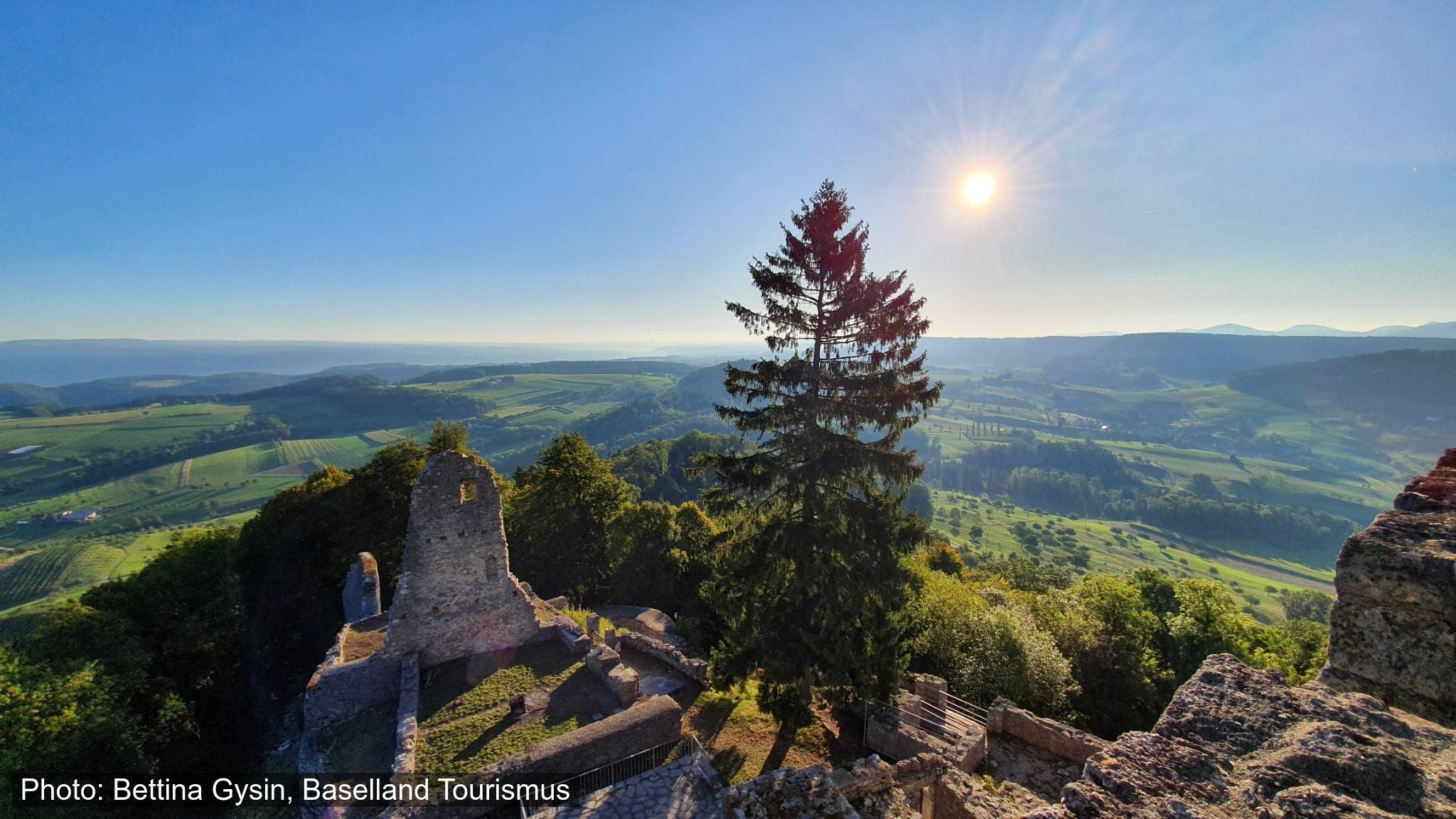 Burgenwanderung zur Ruine Farnsburg: Kinderwagen-Option