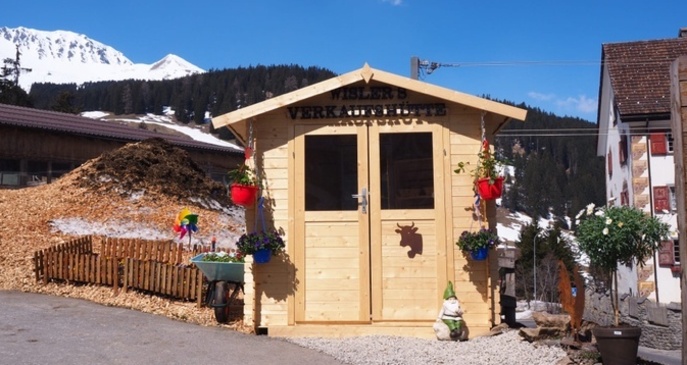 Wieslers Verkaufshütte in Parpan