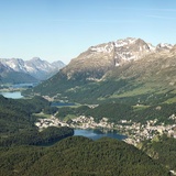 Lac Engadine avec St. Moritz
