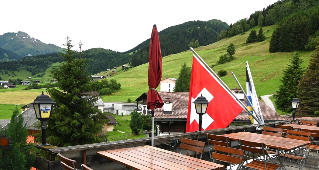 Die Terrasse ist geöffnet