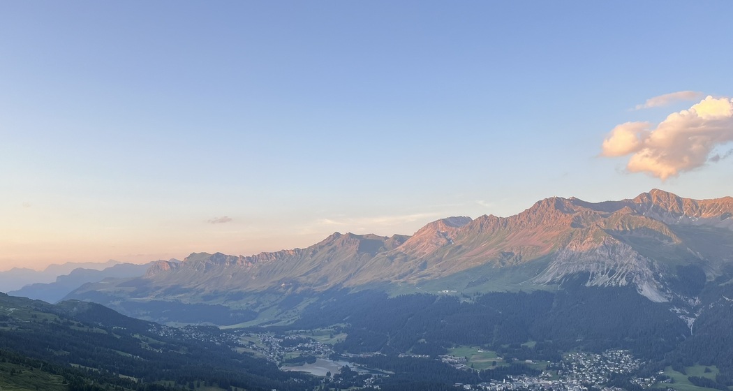 Abendrot auf dem Crap la Pala