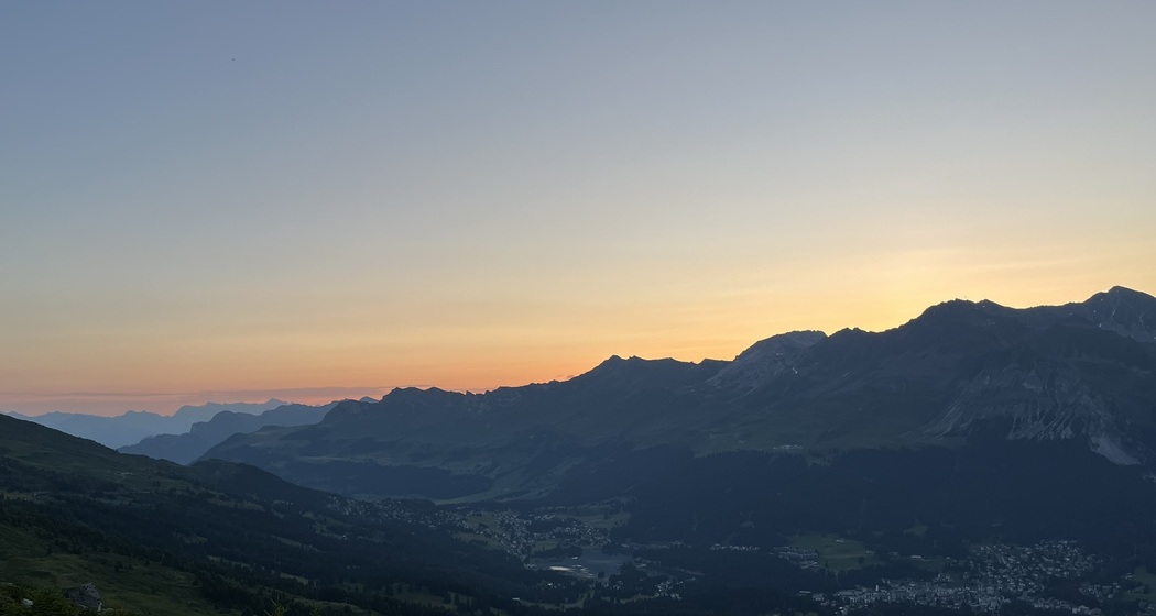 Sonnenaufgang auf dem Crap la Pala