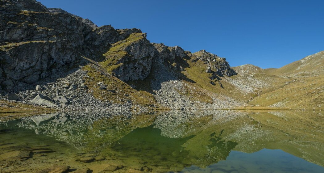 Spiegelbilder im Blausee