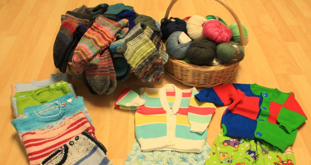 handgemachte Strickwaren